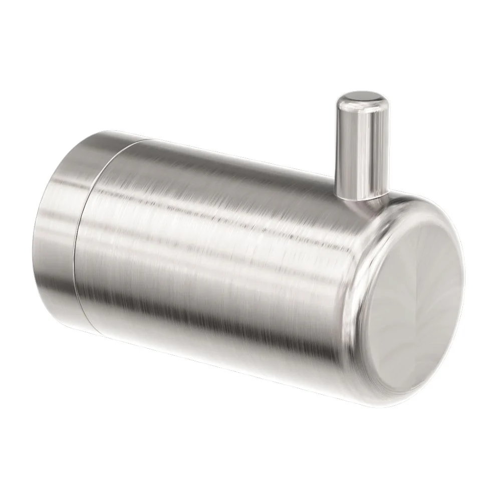 Nero Mecca Care 25mm Wall Hook - Brushed Nickel
