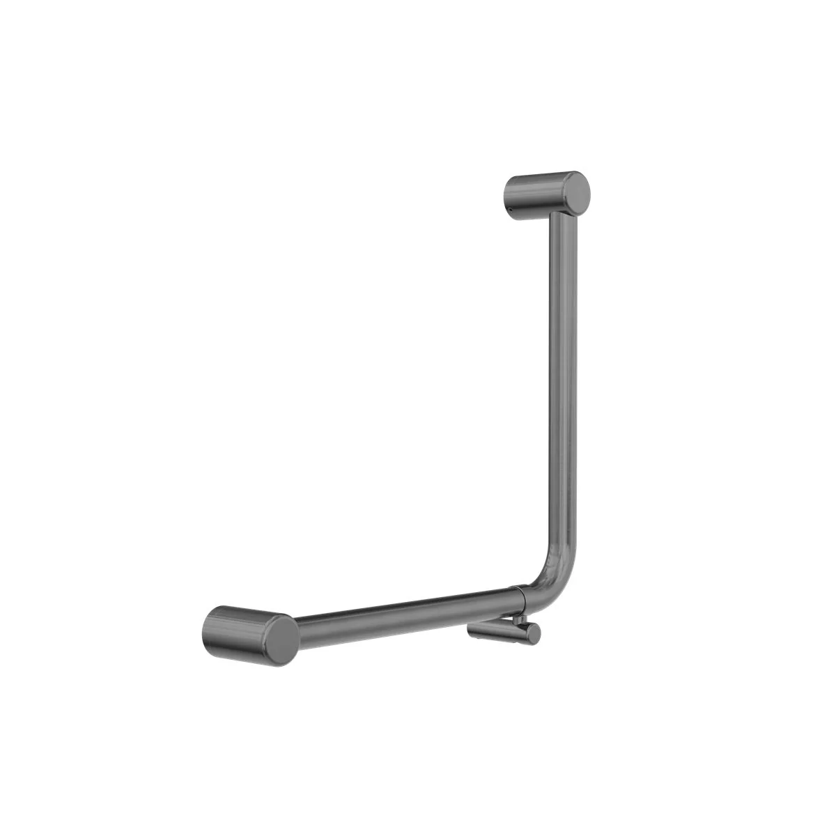 Nero Mecca Care 32mm Ambulant 90 Degree Bent Tube Grab Rail 450x450mm - Gun Metal