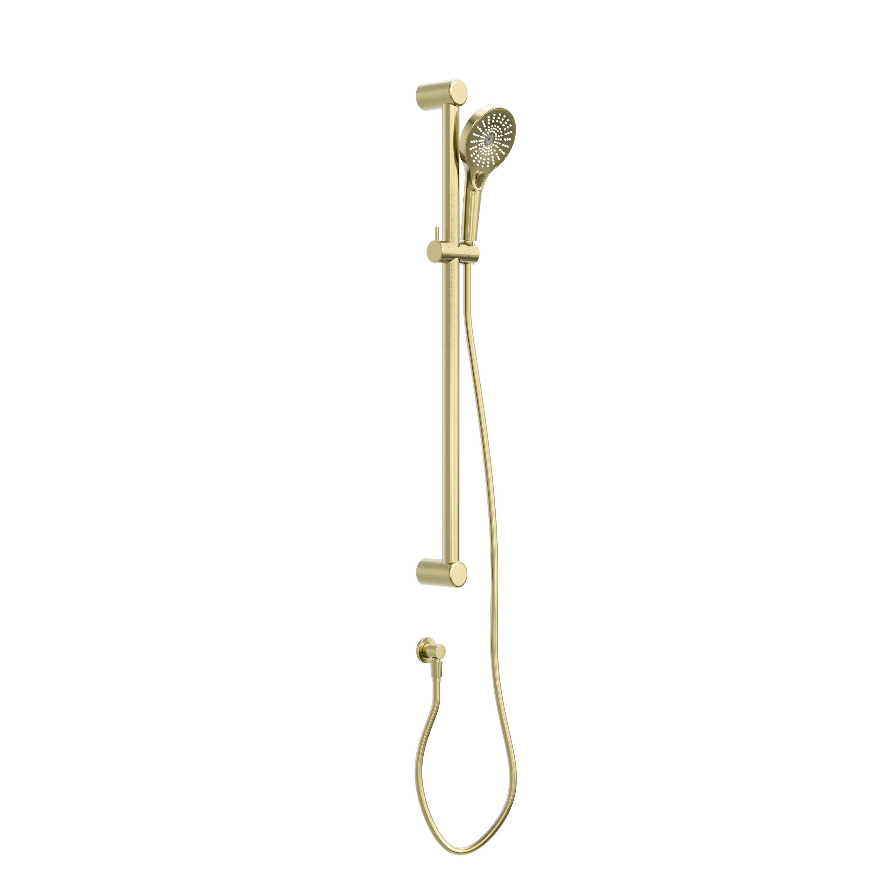 Nero Mecca Care 32mm Grab Rail And Adjustable Shower Rail Set 900mm - Brushed Gold
