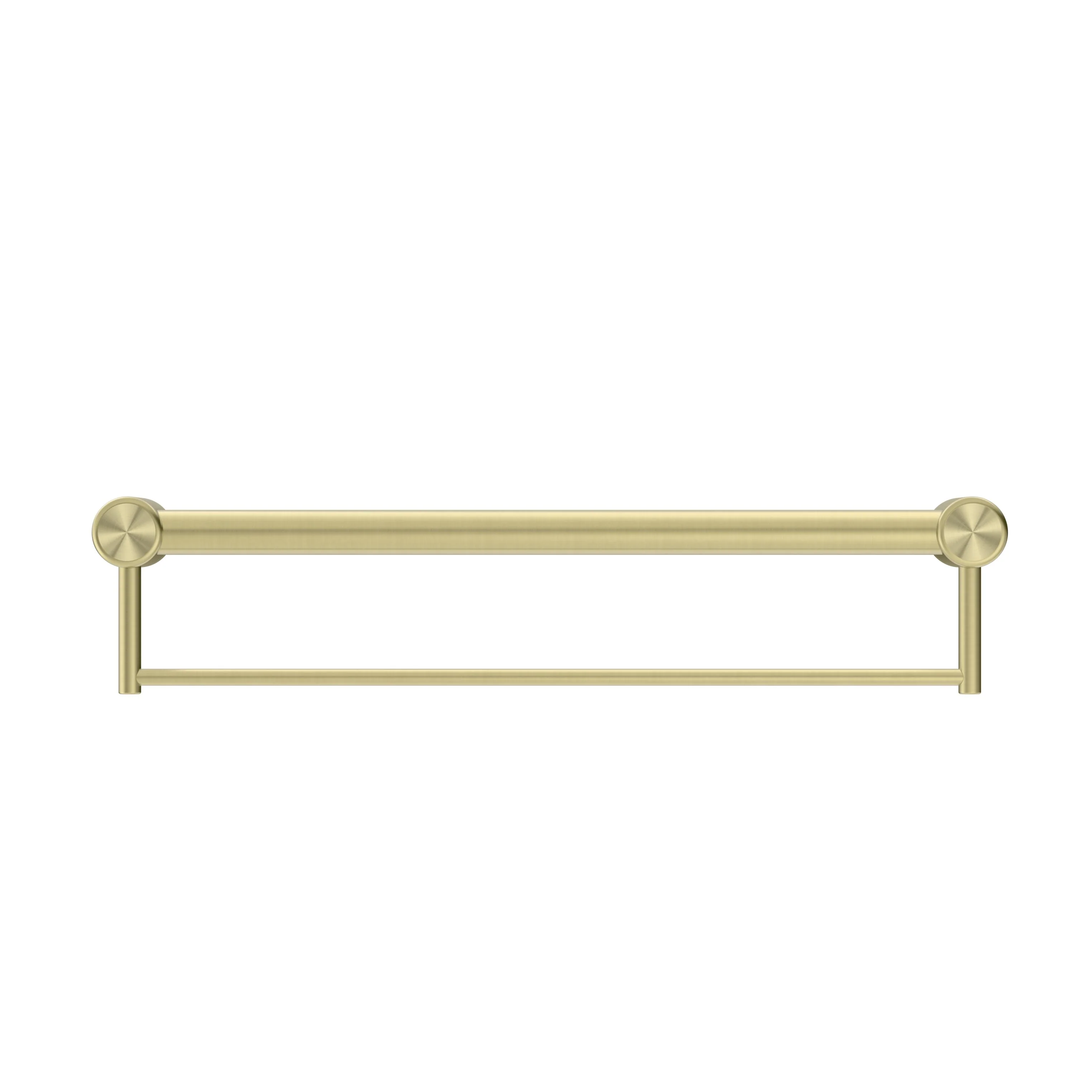 Nero Mecca Care 32mm Grab Rail With Towel Holder - Brushed Gold - Image 2