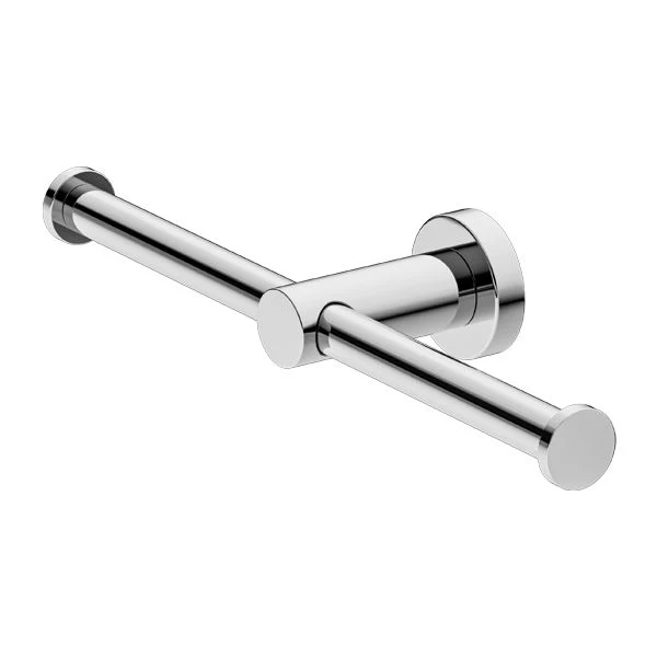 Nero Mecca Double Toilet Roll Holder - Chrome