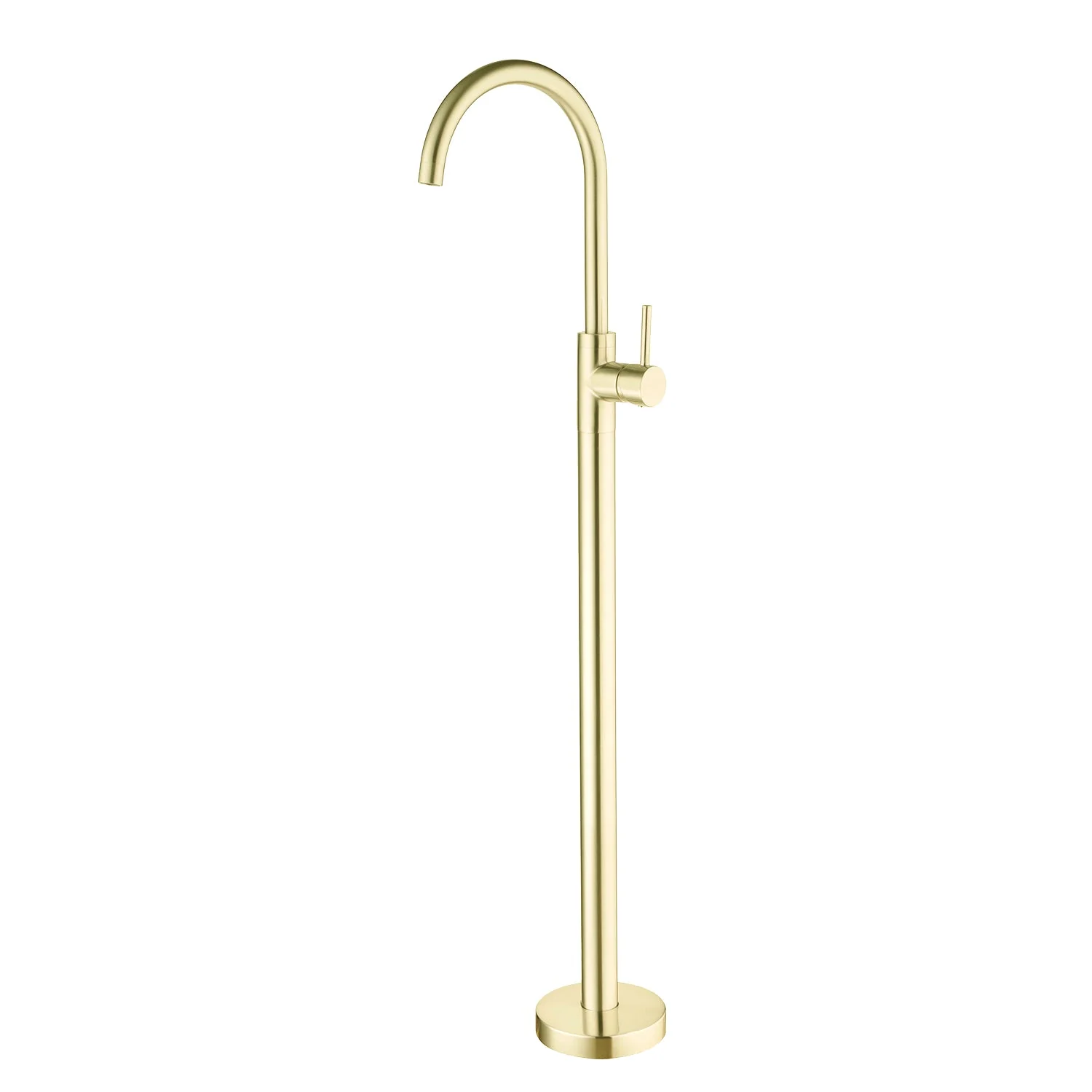 Nero Mecca Freestanding Bath Mixer - Brushed Gold
