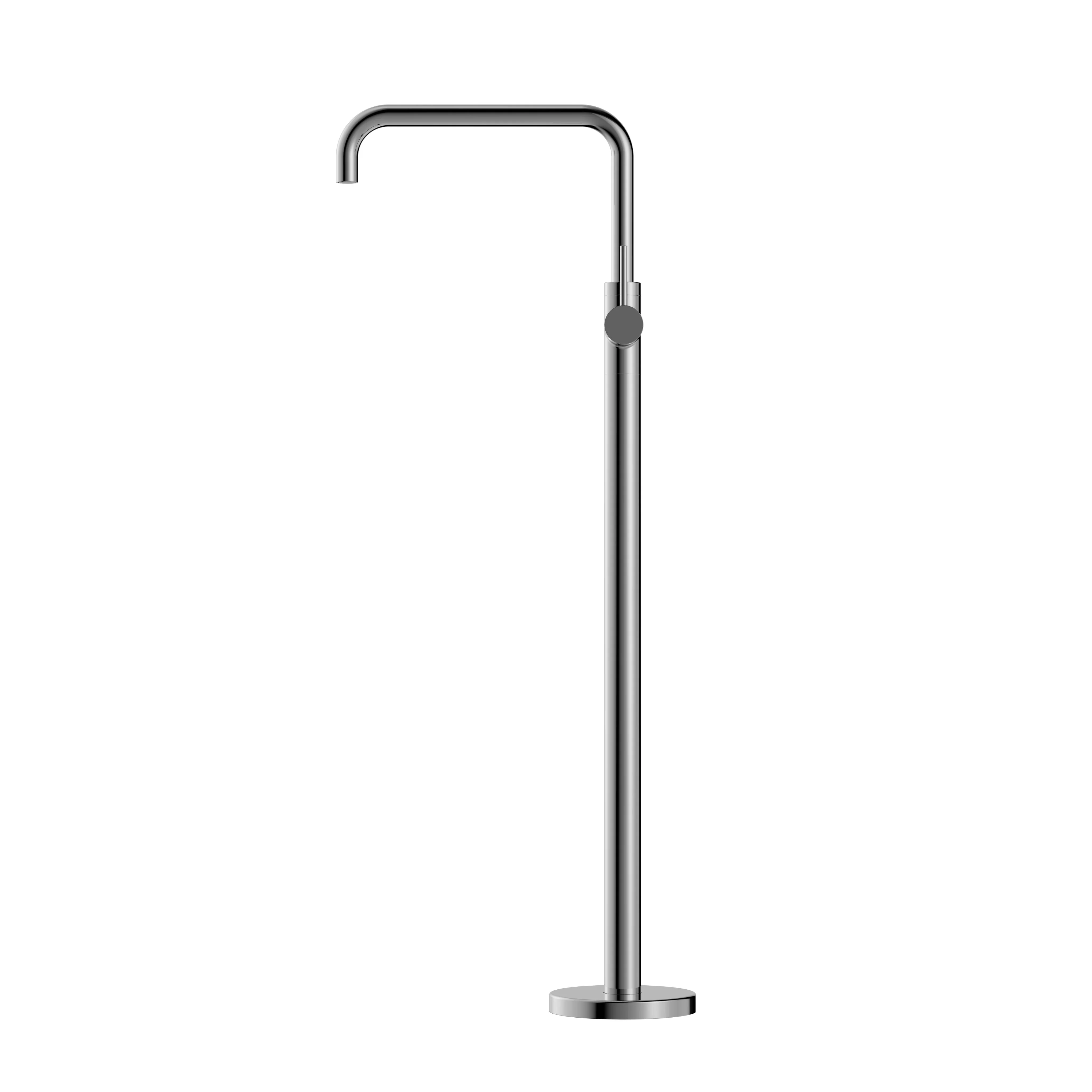 Nero Mecca Freestanding Bath Mixer Square Shape - Chrome - Image 2