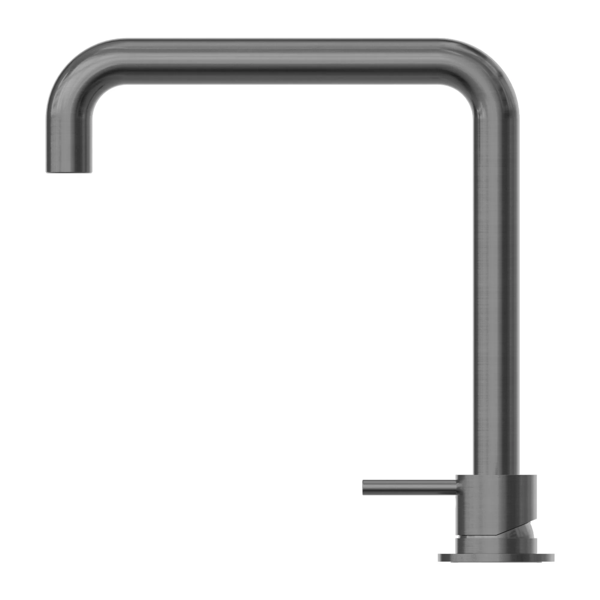 Nero Mecca Hob Basin Mixer Square Swivel Spout - Gun Metal - Image 3