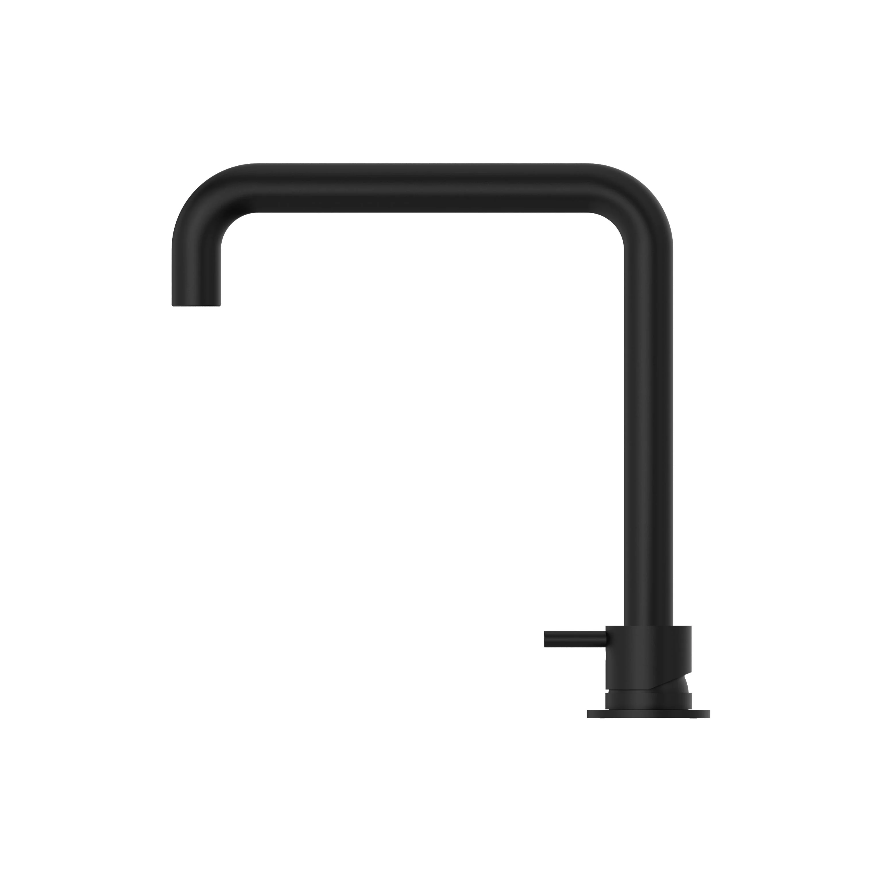Nero Mecca Hob Basin Mixer Square Swivel Spout - Black Matte - Image 3