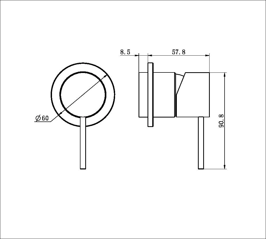 Nero Mecca Shower Mixer 60mm Plate (Trim Kit Only) - Brushed Bronze - Image 2