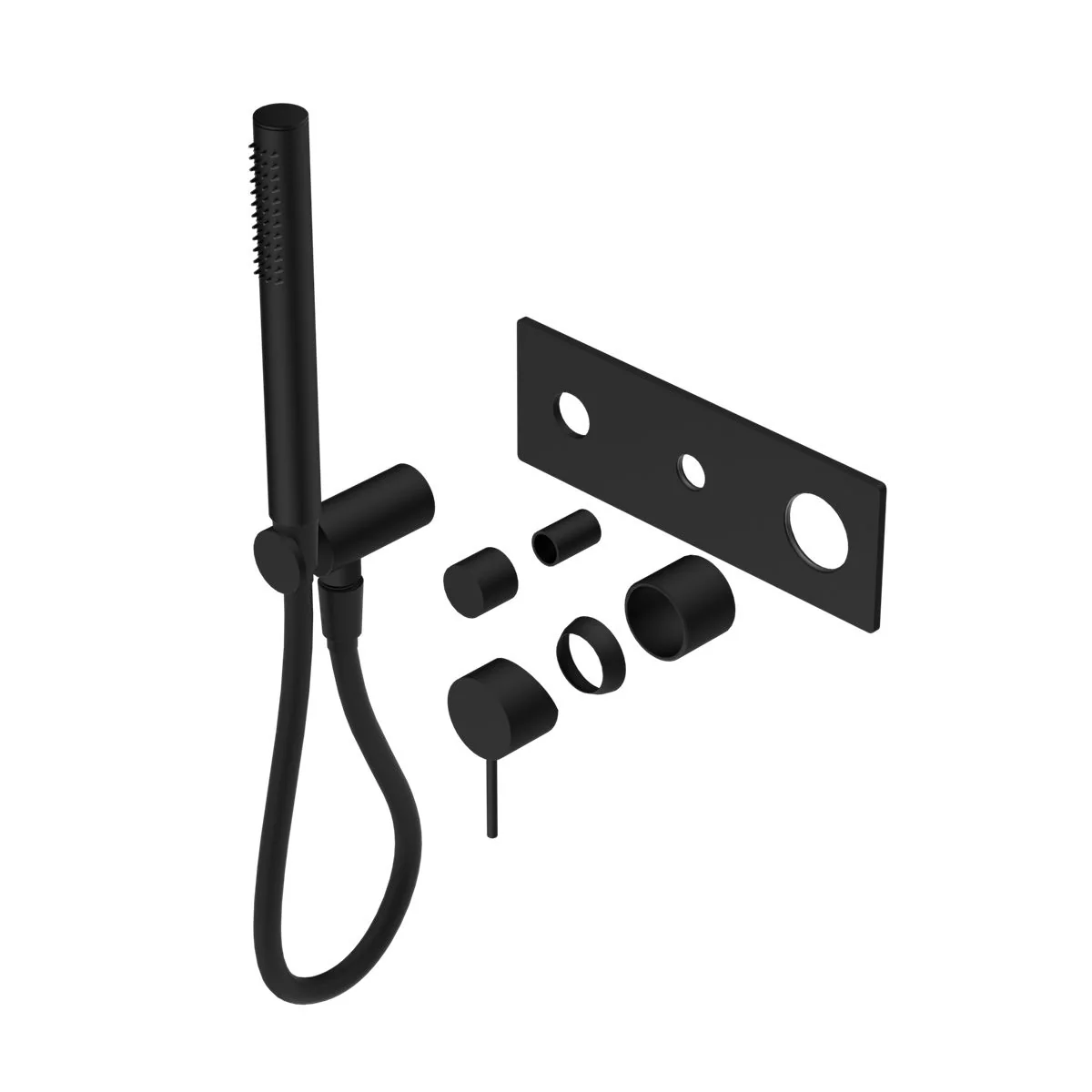 Nero Mecca Shower Mixer Diverter System (Trim Kit Only) - Black Matte