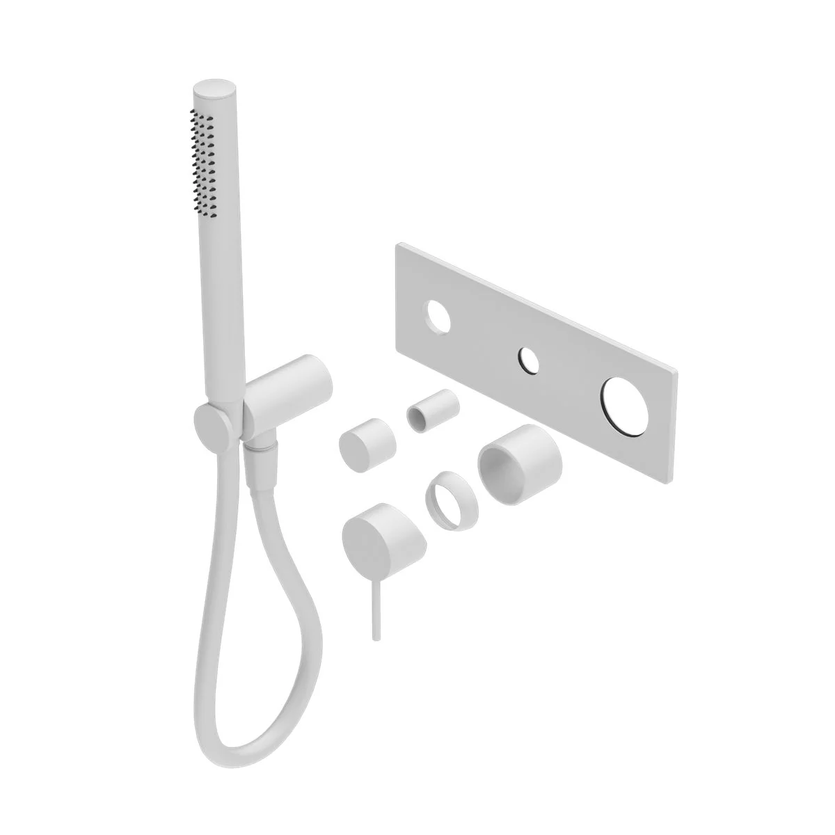 Nero Mecca Shower Mixer Diverter System (Trim Kit Only) - White Matte