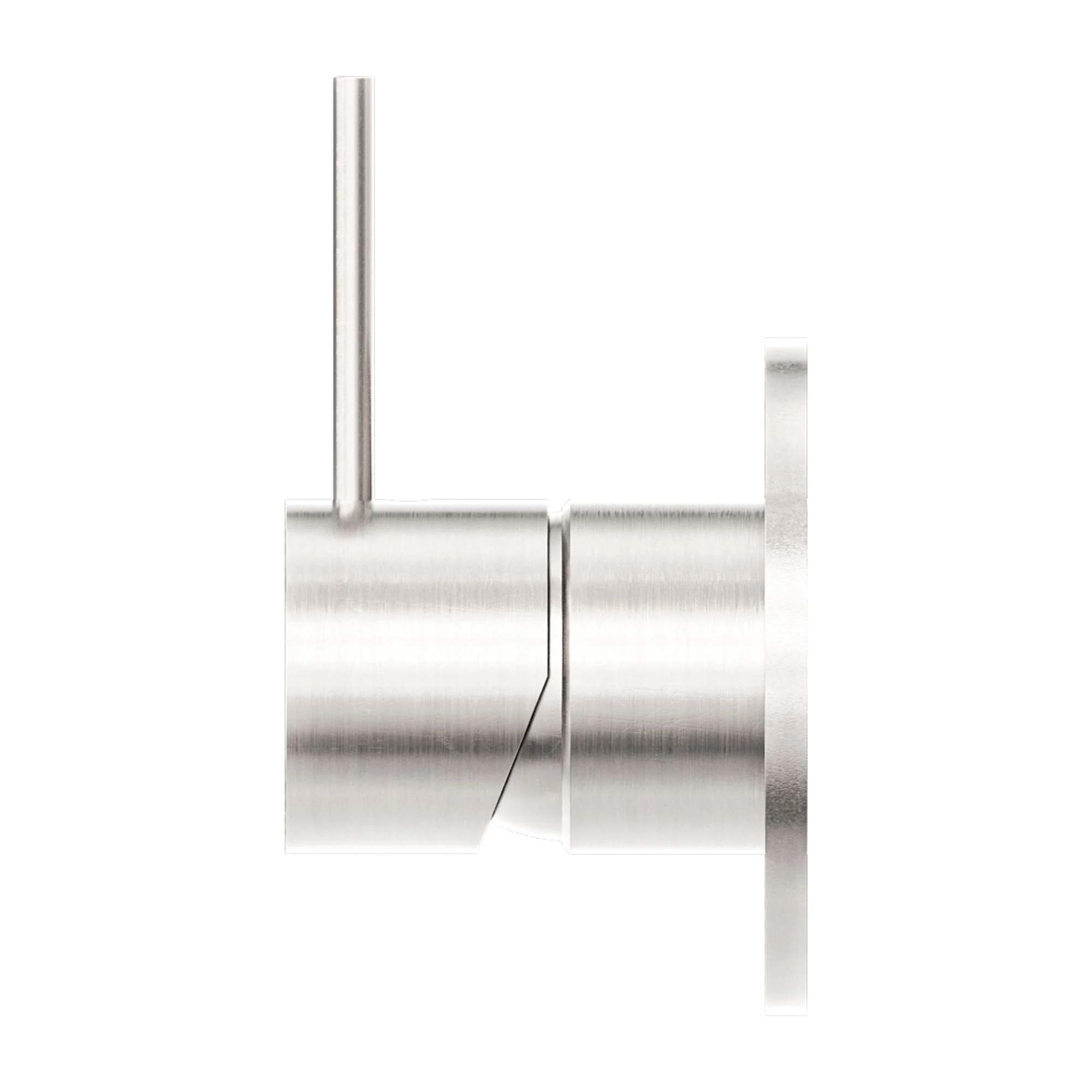 Nero Mecca Shower Mixer Handle Up 80mm Plate - Brushed Nickel - Image 3