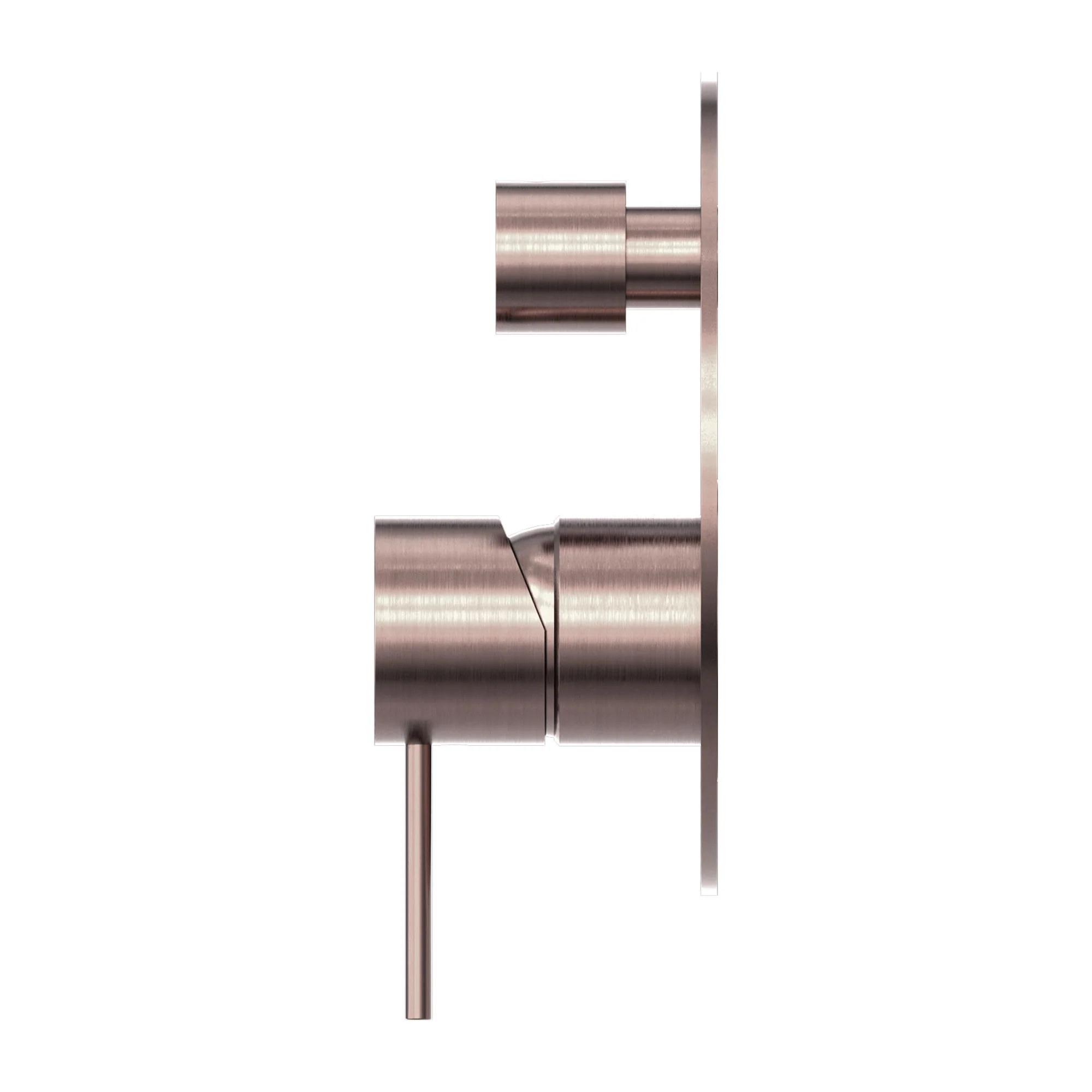 Nero Mecca Shower Mixer With Diverter - Brushed Bronze - Image 3