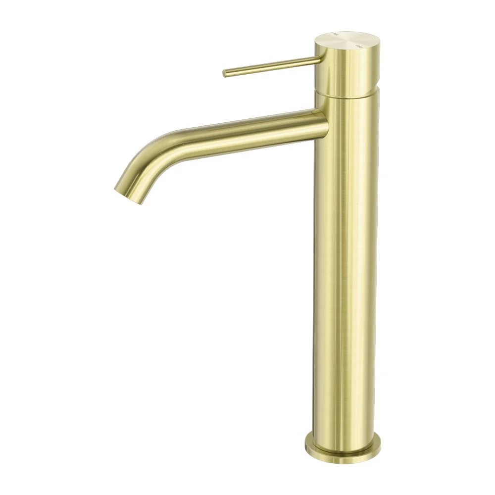Nero Mecca Tall Basin Mixer - Brushed Gold