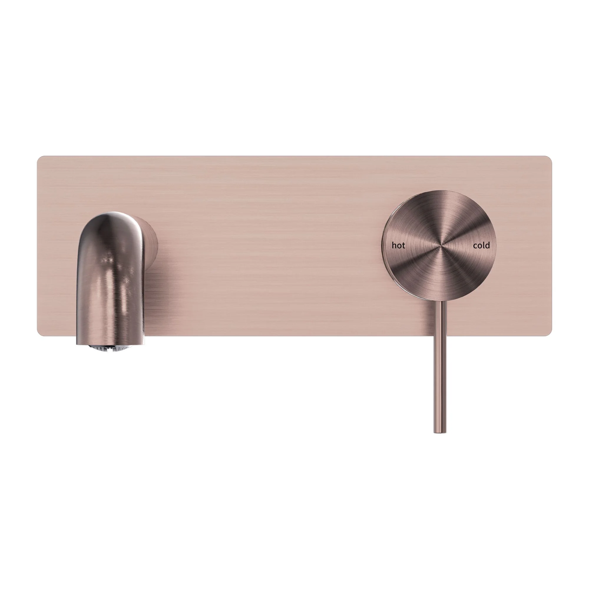 Nero Mecca Wall Basin/Bath Mixer - Brushed Bronze - Image 2