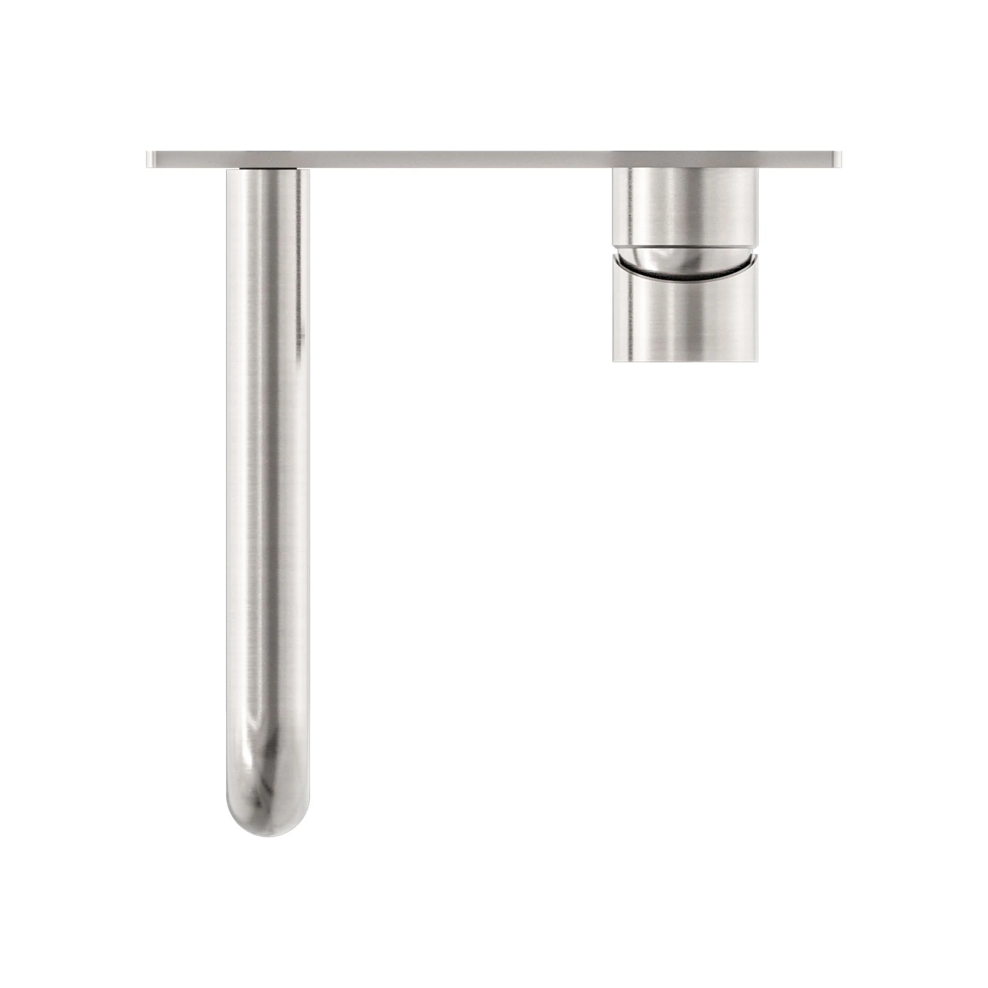 Nero Mecca Wall Basin/Bath Mixer - Brushed Nickel - Image 4