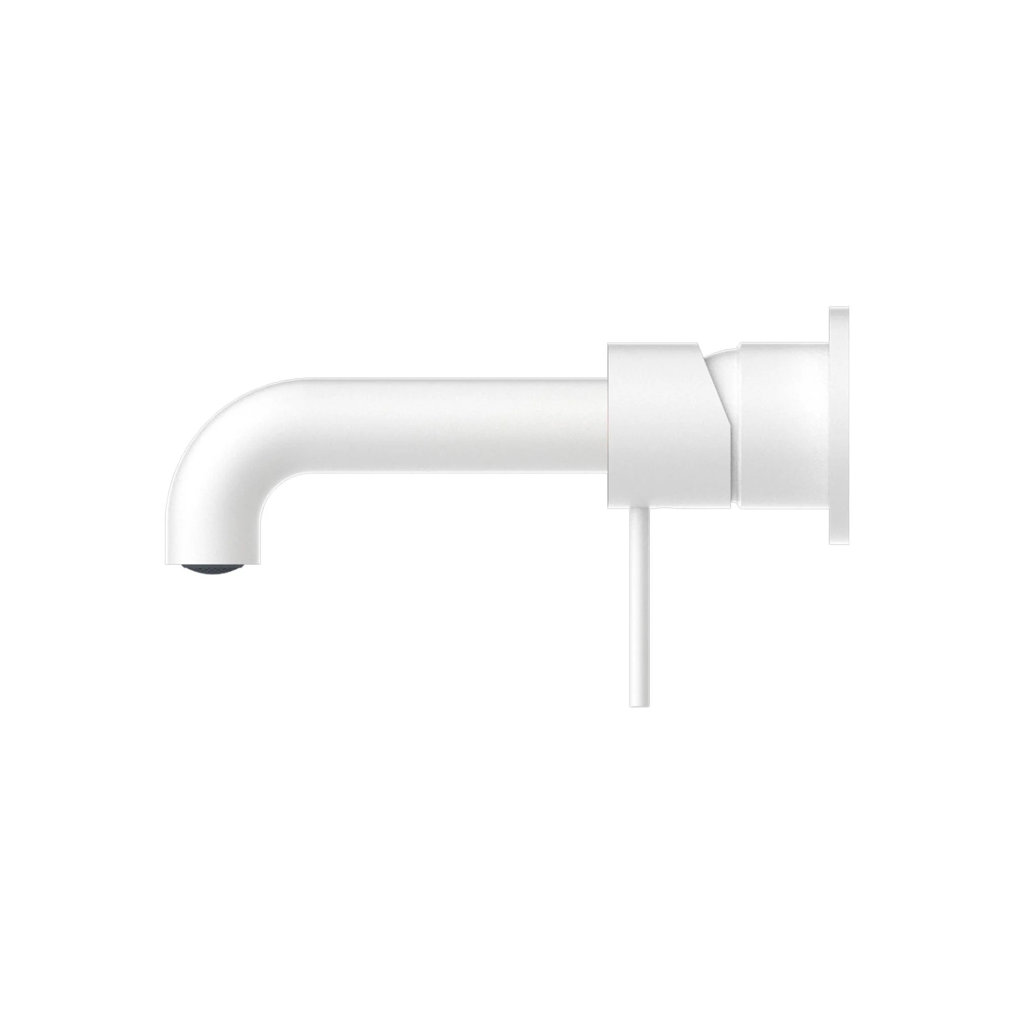 Nero Mecca Wall Basin/Bath Mixer Separate Back Plate - White Matte - Image 2