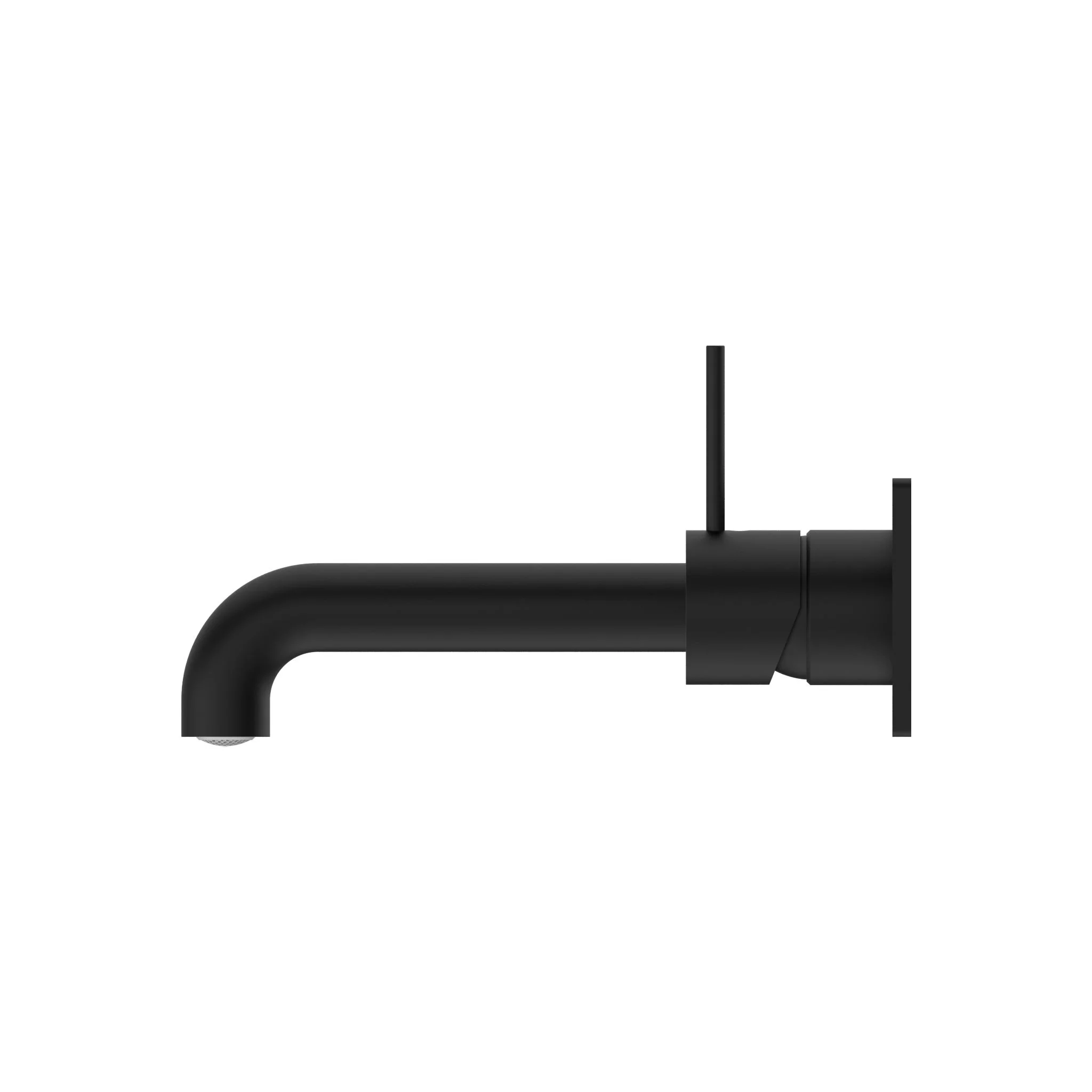 Nero Mecca Wall Basin/Bath Mixer Handle Up - Black Matte - Image 3