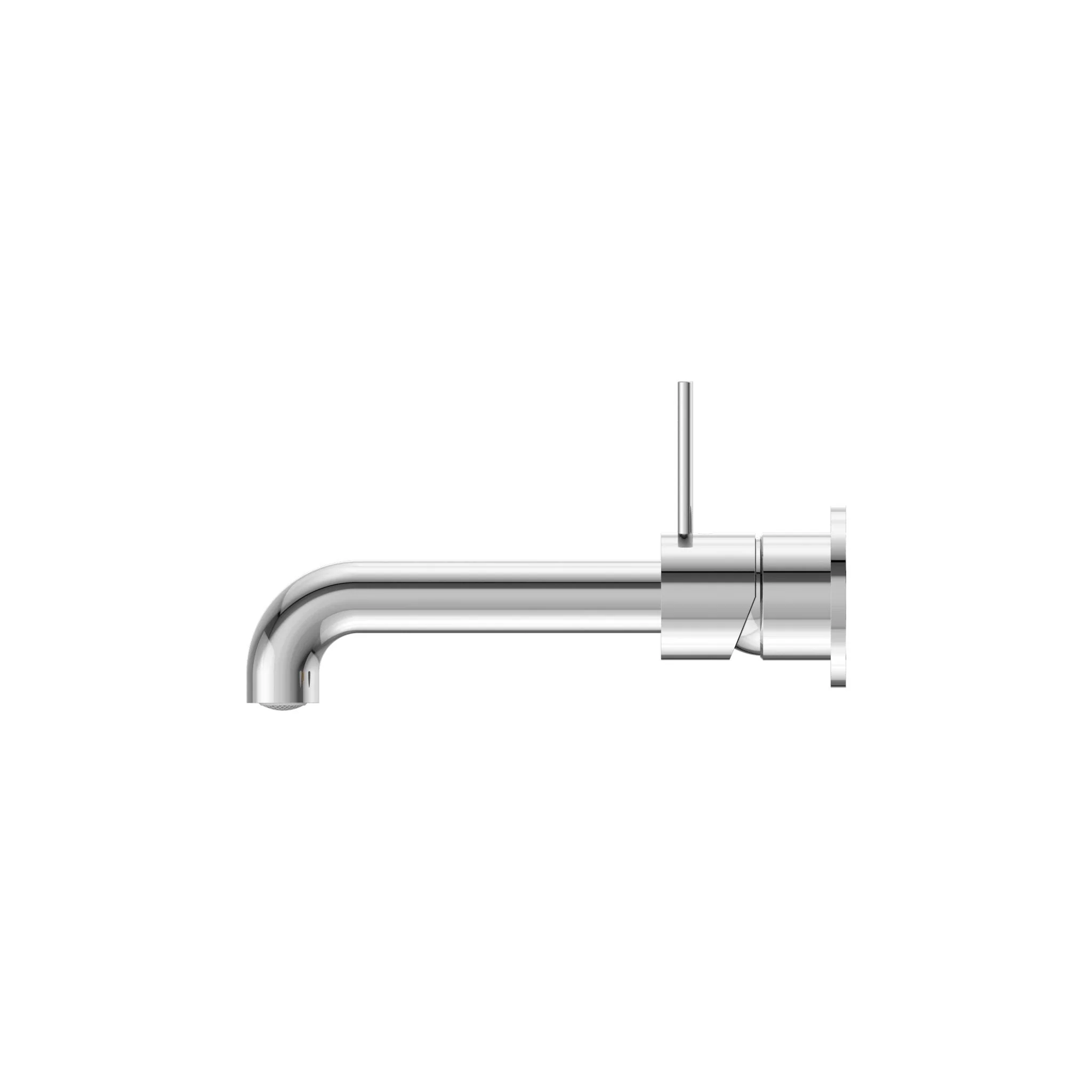 Nero Mecca Wall Basin/Bath Mixer Separate Back Plate Handle Up - Chrome - Image 2