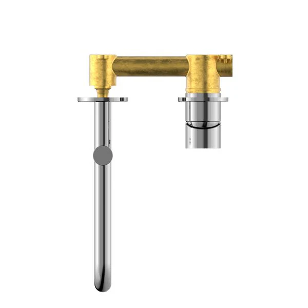 Nero Mecca Wall Basin/Bath Mixer Swivel Spout 225mm - Chrome - Image 3