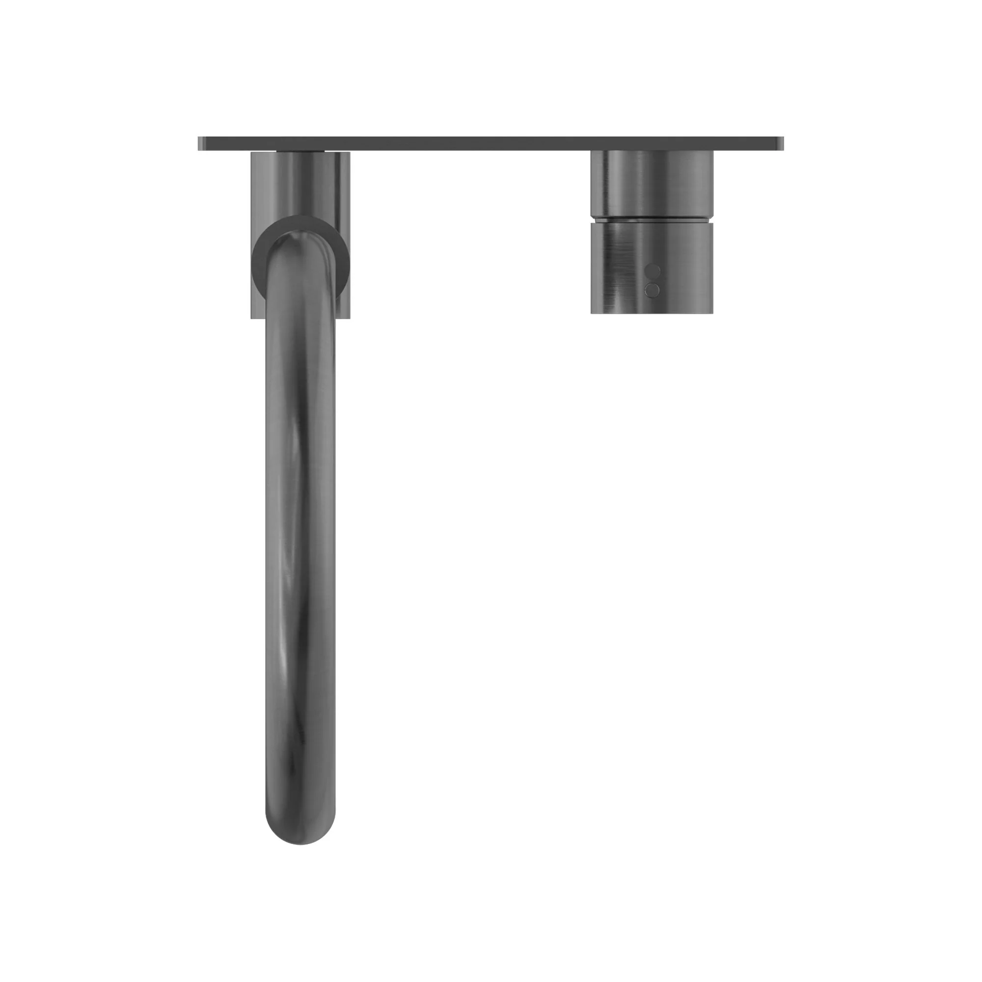 Nero Mecca Wall Basin/Bath Mixer Swivel Spout Handle Up - Gun Metal - Image 4