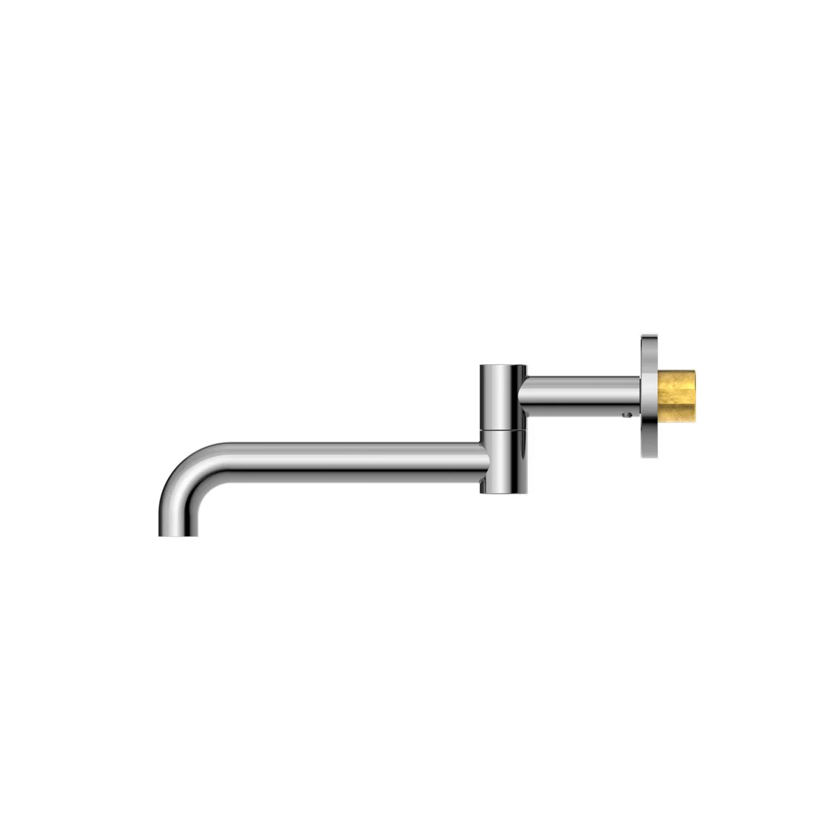 Nero Mecca Wall Mounted Swivel Basin/Bath Spout 225mm - Chrome - Image 2