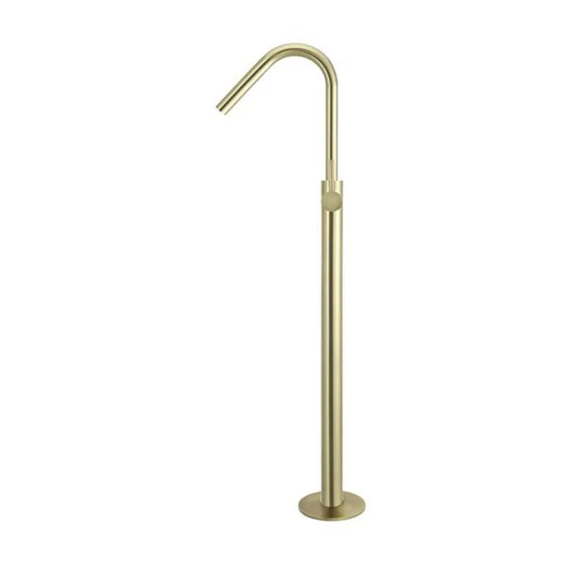 Meir Freestanding Round Bath Mixer Tap with Hand Spray - Tiger Bronze - Image 2