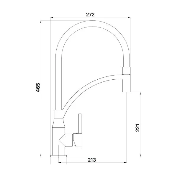 Mixx Clove sink mixer Brushed Nickel - Image 2