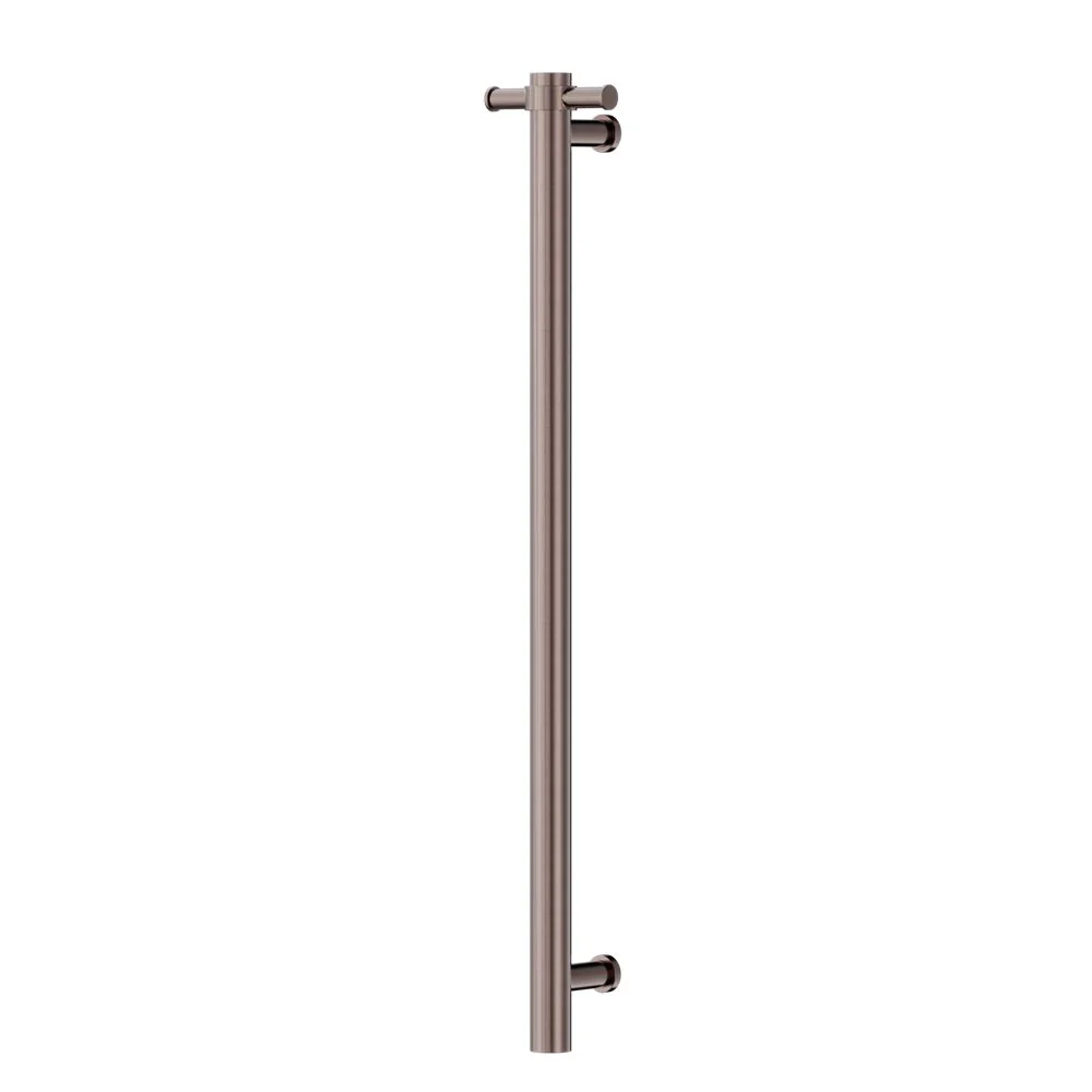 Nero Non-Heated Vertical Towel Rail 900mm - Brushed Bronze