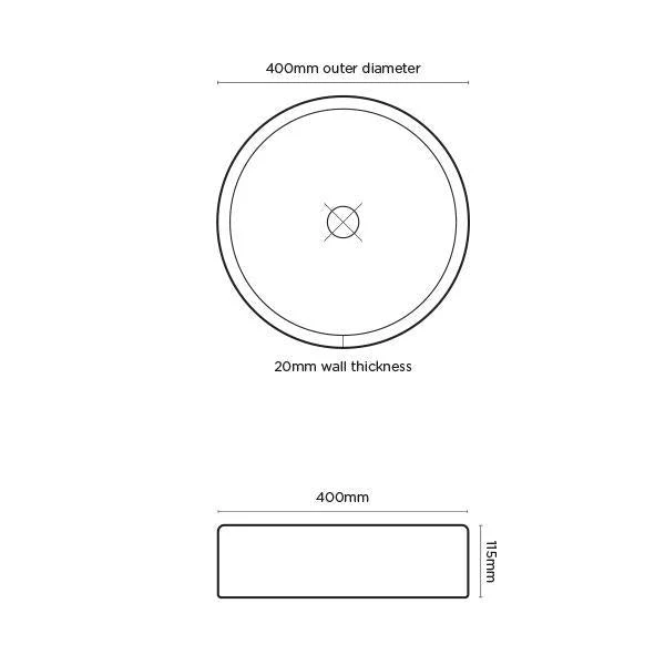 Nood Co Hoop Basin Wall Hung - 14 Colours - Image 15