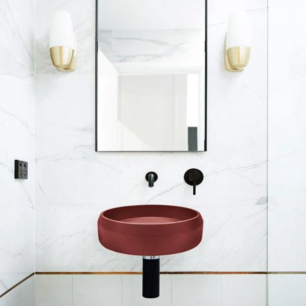 Nood Co Prism Basin Circle Wall Hung - 14 Colours - Image 3