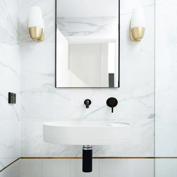 Nood Co Shelf Oval Wall Hung Basin - 14 Colours - Image 8