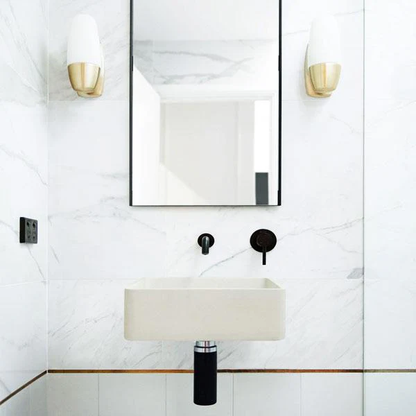 Nood Co Vesl Square Basin Wall Hung - 14 Colours - Image 7