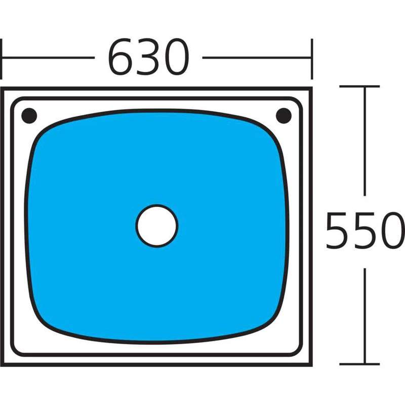 Oliveri Laundry 70L Tub with Rinse Bypass - Image 2