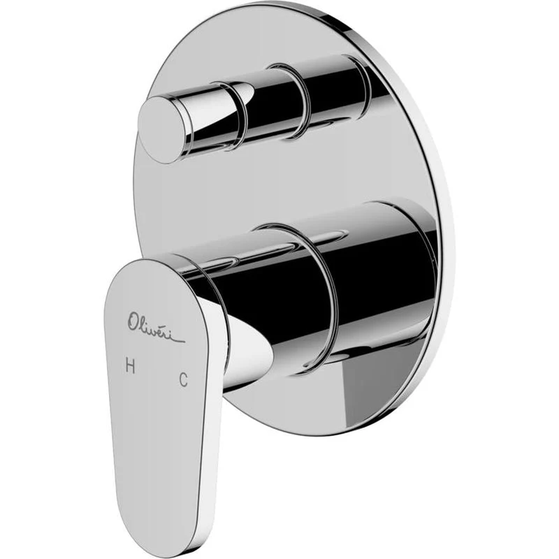 Oliveri London Wall Mixer With Diverter - Chrome