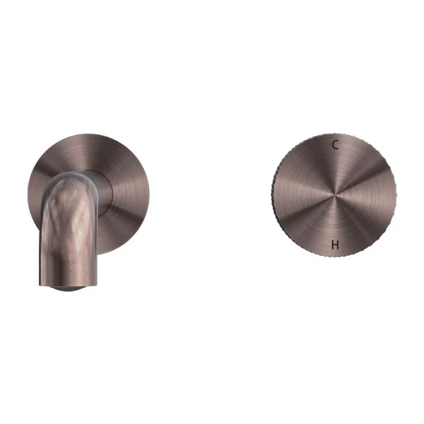 Nero Opal Progressive Wall Basin/Bath Set - Brushed Bronze - Image 2