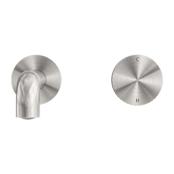 Nero Opal Progressive Wall Basin/Bath Set - Brushed Nickel - Image 2