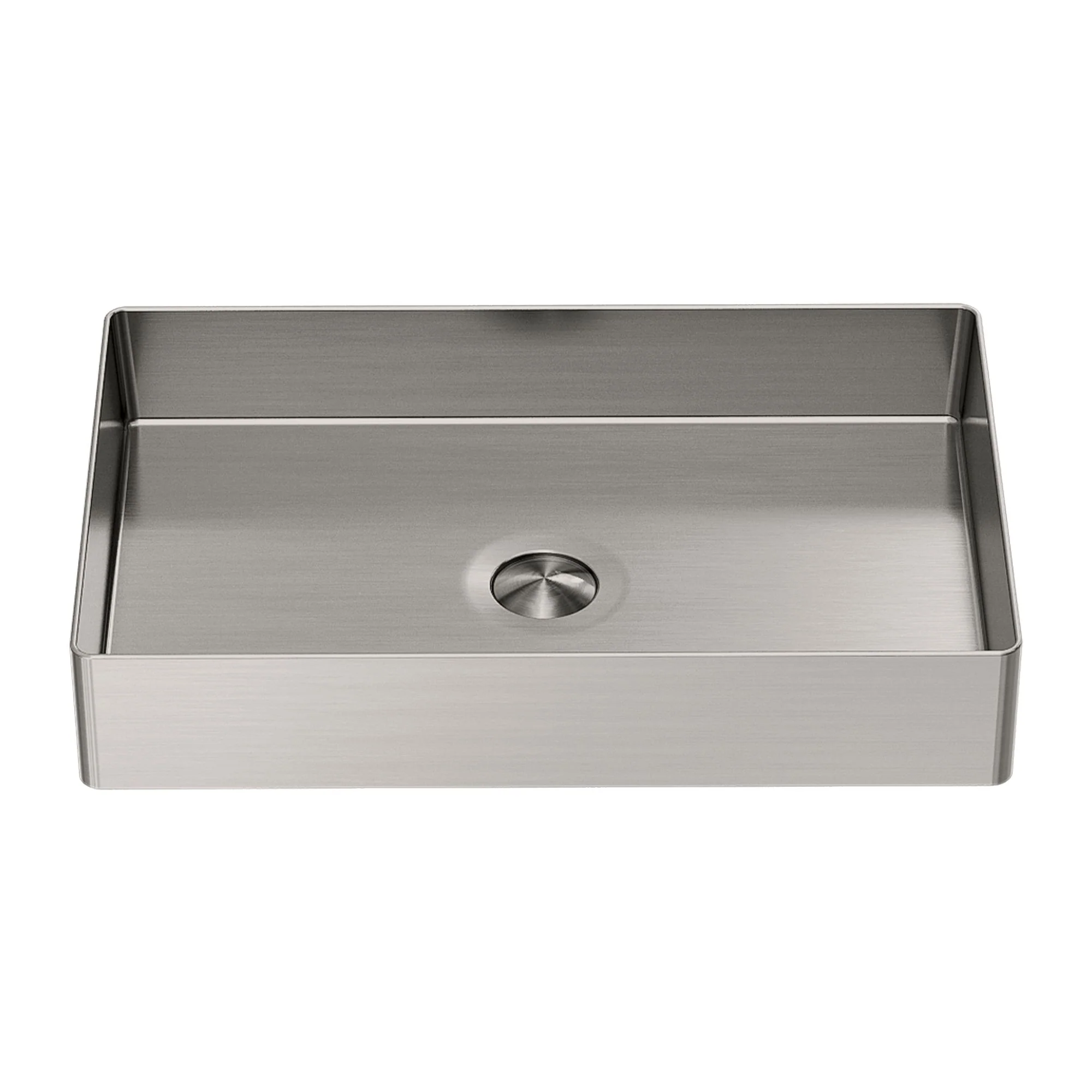 Nero Opal Rectangle Stainless Steel Basin - Brushed Nickel