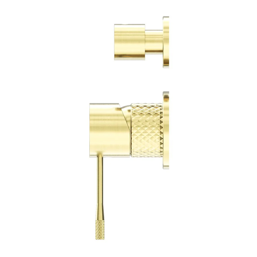 Nero Opal Shower Mixer With Diverter Separate Plate - Brushed Gold - Image 2