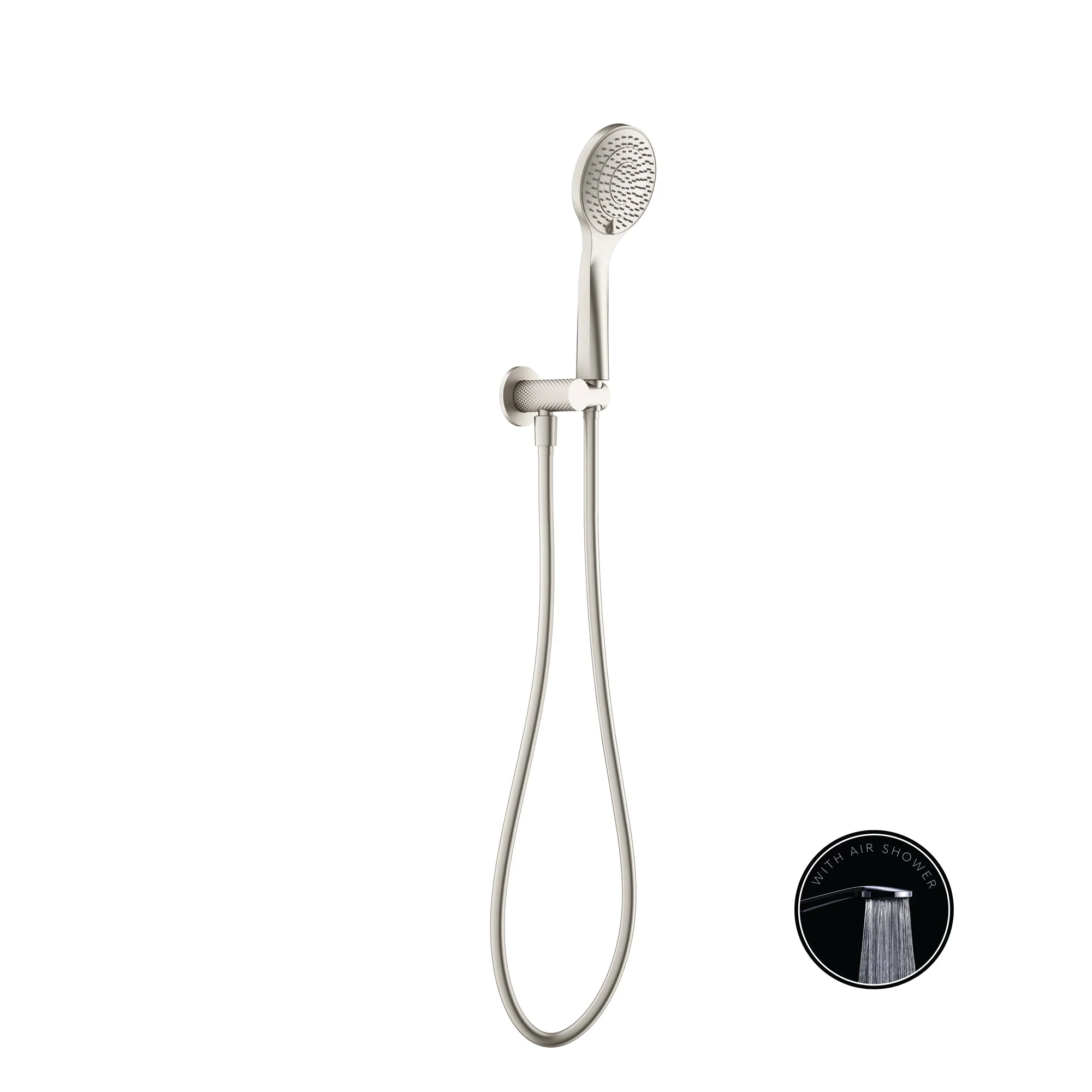 Nero Opal Shower On Bracket With Air Shower - Brushed Nickel