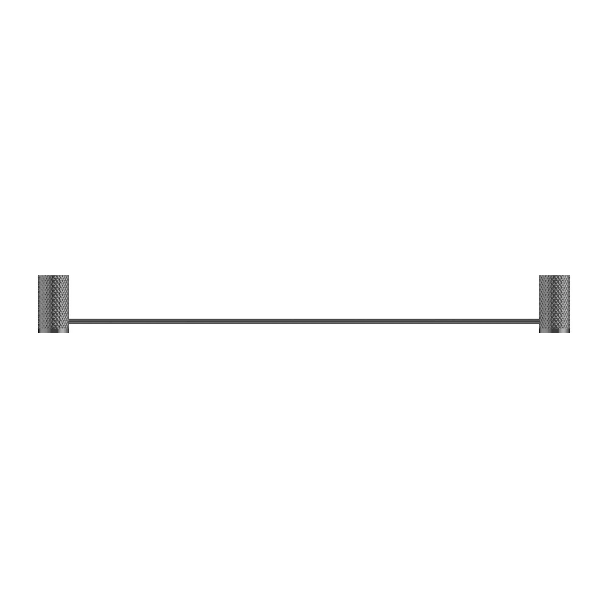 Nero Opal Single Towel Rail - Graphite - Image 2