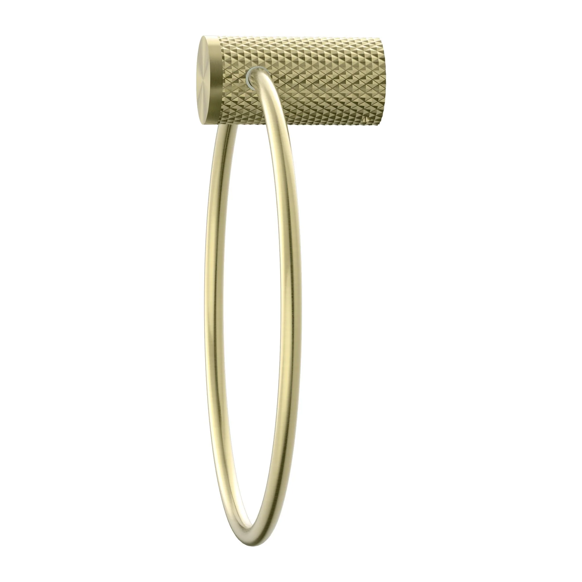 Nero Opal Towel Ring - Brushed Gold - Image 3