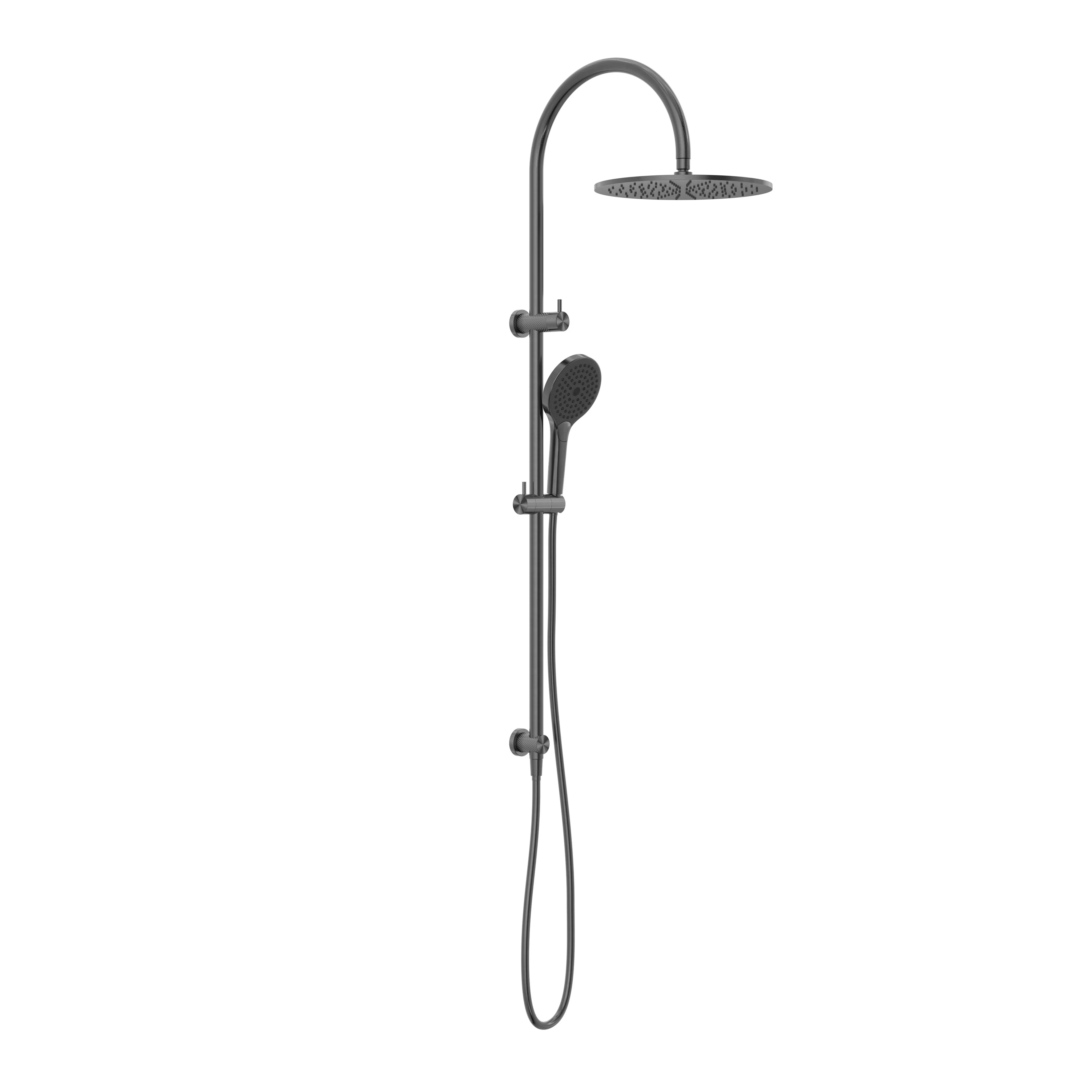 Nero Opal Twin Shower With Air Shower II - Graphite