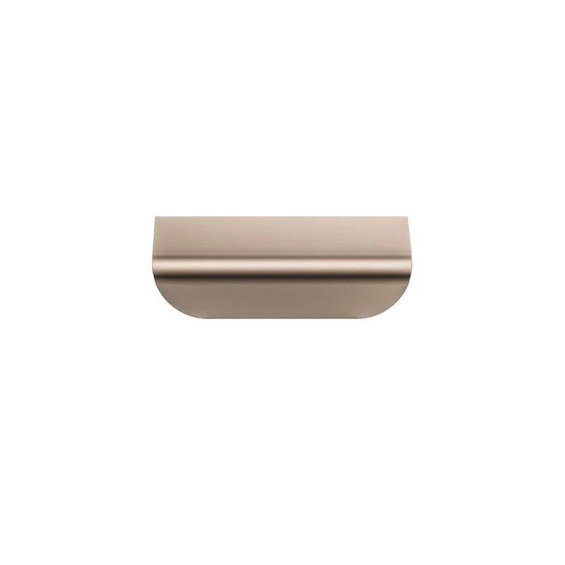 Meir Öppen Edge-Pull 75mm Cabinet Handle (Brushed) - PVD Champagne - Image 3