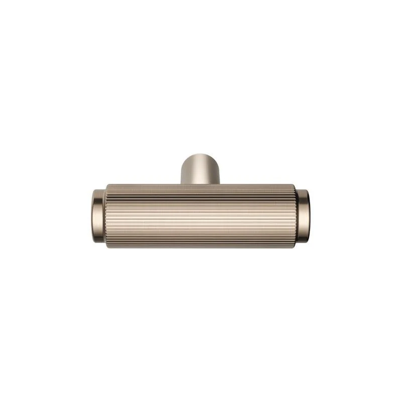 Meir Öppen T-Pull Cabinet Handle (Linear Knurled) - PVD Champagne - Image 3