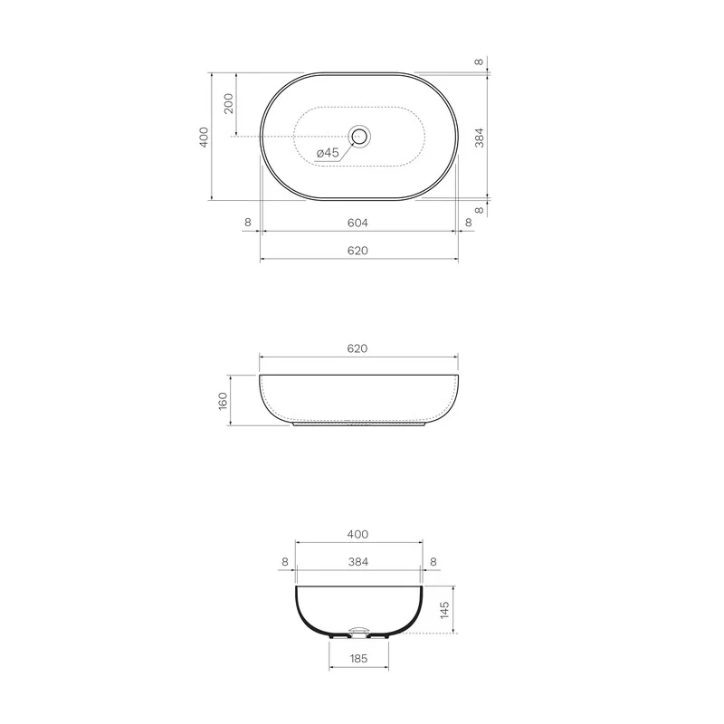 Parisi App 62 Bench Basin - Nuvola - Image 2