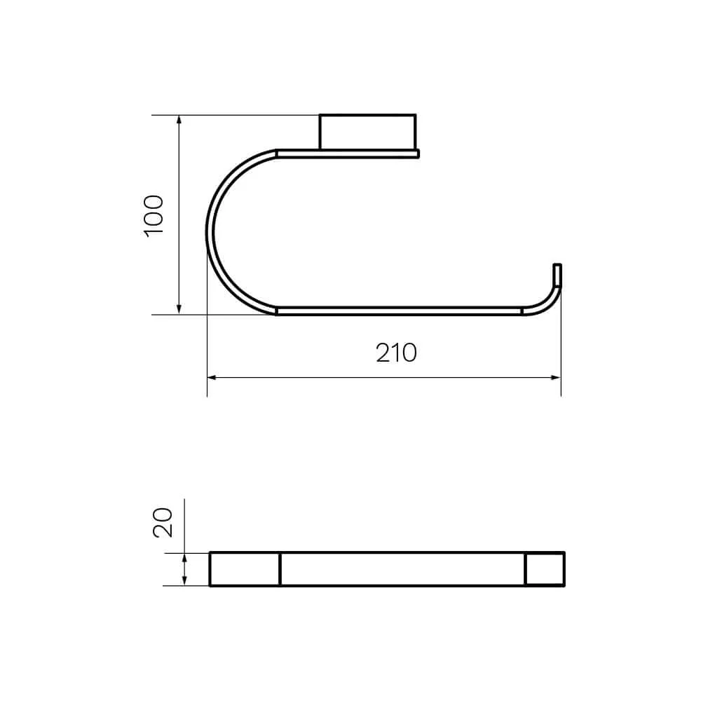Parisi Ellisse Towel Ring - Fucile - Image 2