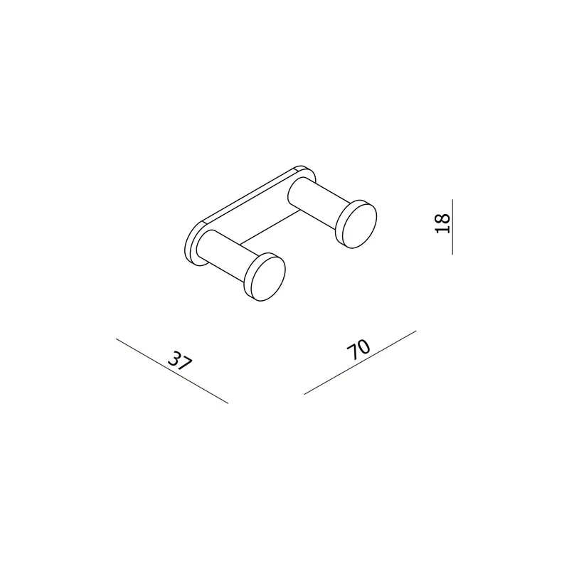 Parisi Envy Double Robe Hook - Image 2