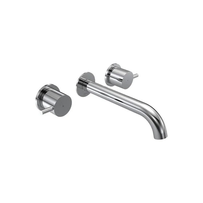 Parisi Envy II Wall Basin/Bath Set Mixer with 190mm Spout - Chrome