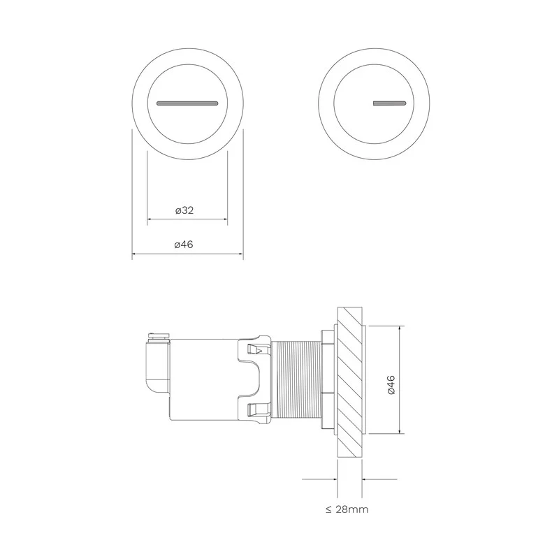 Parisi Pneumatic Twin Separate Button Set - Chrome - Image 2