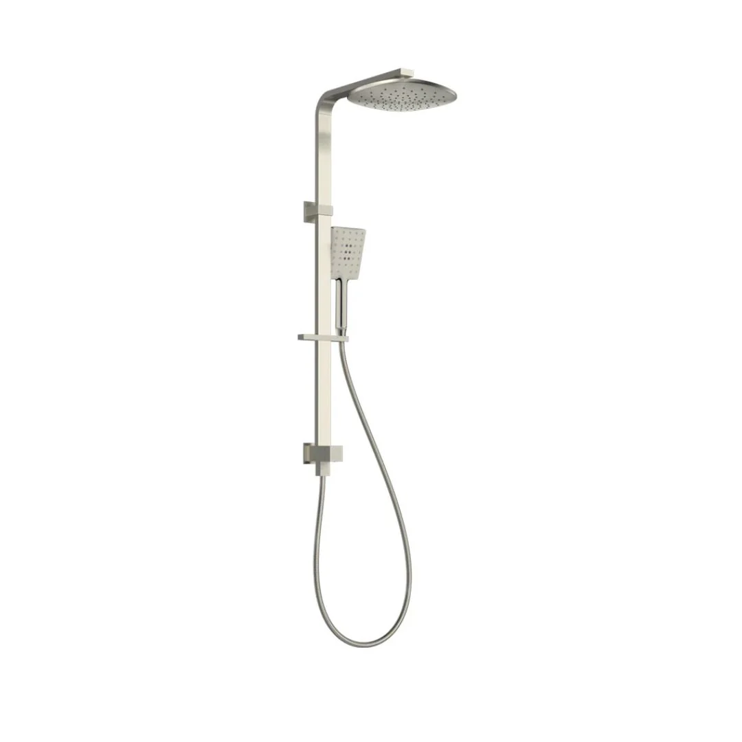 Parisi Quasar II Shower Column with Sliding Rail - Brushed Nickel