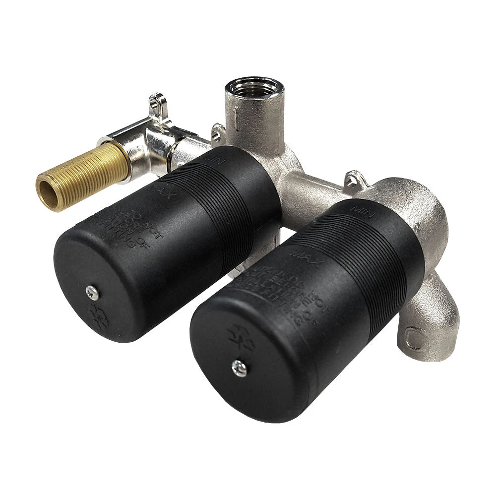 Parisi Recessed Diverter Mixer Body (3-way) with Outlet ON/OFF