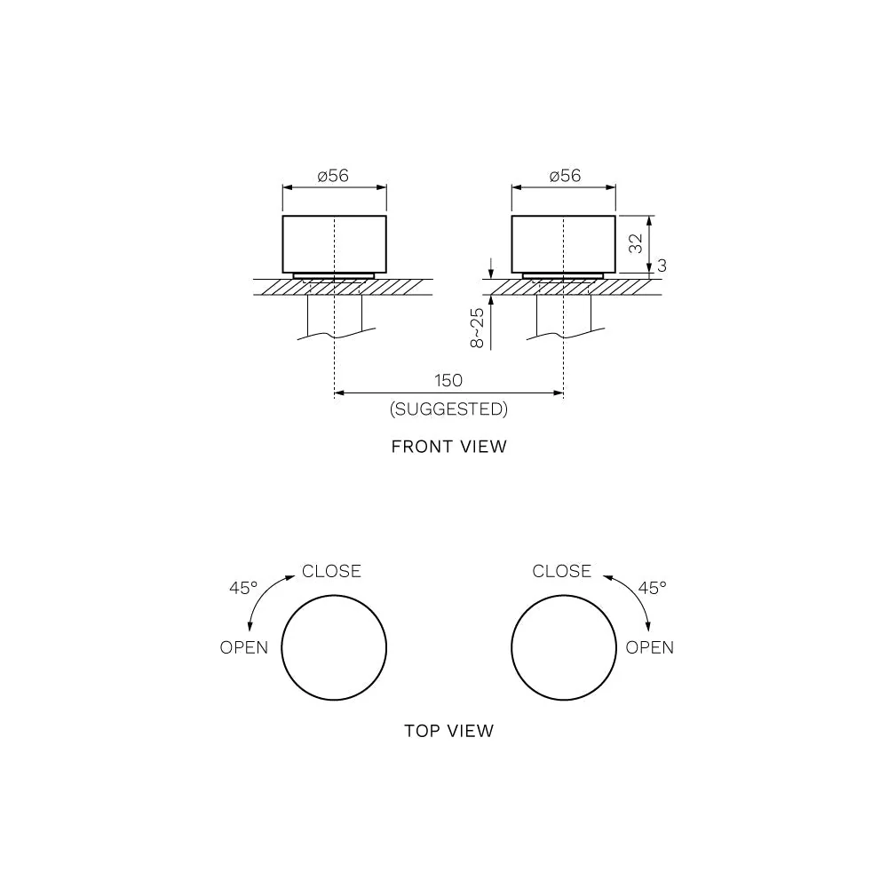 Parisi Stereo Wall Top Assemblies - Chrome - Image 2